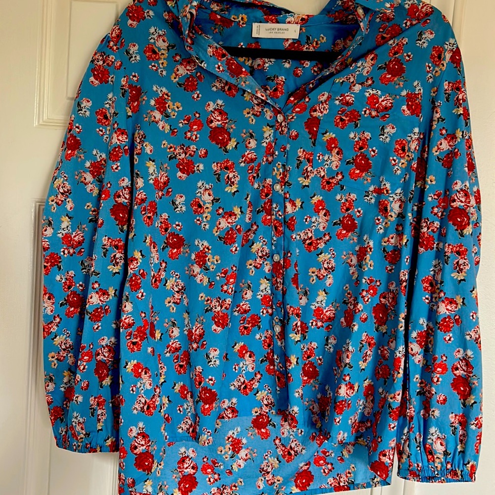 Lucky brand - high/low collared work shirt (NWT)